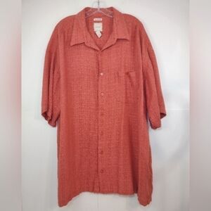 Saddlebred Men's Red classic short sleeve shirt size (2XL)T